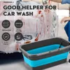 Opvouwbare Mop Bucket Solid Basin Toerisme Outdoor Clean Fishing Promotion Camping Car Wash Folding 210830