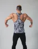 Herrtankstoppar 2022 män 3D -tryckning kamouflage toppskjorta gym fitness väst ärmlös avslappnad bodybuilding sport träning coot320f