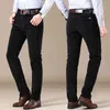 Shan Bao Corduroy удобные хлопковые прямые стройные повседневные брюки осень / зима бренд одежда бизнес мужская установка 210715