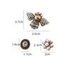 Broches, broches CINDY XIANG 3 pièces/ensemble perles fleur épingle de sûreté strass abeille manchette col goujons bouton de chemise Vintage