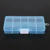 Storage Boxes & Bins 10 Grids 5 Color Choose Adjustable Jewelry Beads Pills Nail Art Tips Box Case Hard Transparent Plastic Tool