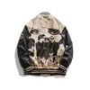 Heren Jassen Vintage Motorfiets Jas 2021 Herfst Letter Embroid PU Lederen Honkbal Bomber Jas Mannen Dames Overjaag Varsity