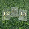 Party Decoration Centerpieces Luxury Clear Acrylic Wedding Table Numbers Holder Calligraphy Gold Mirror Signs5977658