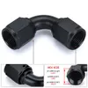 Universal 0 45 90 Degree AN6 AN8 AN10 Female to AN6 AN8 AN10 Female Hydraulic hose Elbow Oil Cooler Fitting Hose Fittings PQY-SL7000