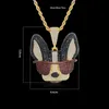 Funmode luxe Design or cubain lien chaîne Animal pendentif collier pour hommes fête accessoires en gros FN208 X0509