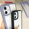 Quality Shockproof Protective CellPhone Cases Candy Colorful TPU MaterialSoft Thick Acrylic Covers for iPhone 11 12 Pro Max