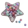 500pcs 12 mm Baby Silicone Round Perles Teether Pacifications pour Baby Goods Perles Pacificier String BPA Free 211106