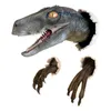 3D恐竜シミュレーションの装飾品velociraptorセット樹脂の壁のステッカー雰囲気の装飾の小道具の家具211101