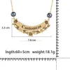 Collier de fleurs hawaïennes nom personnalisé couleur or chaîne tour de cou perle noire lettre personnalisée pendentifs colliers pour femmes ami