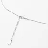 Sublimering tom termisk transter halsband designer smycken diy hjärtblad hängsmycken silver pläterad orm kedja julfest för kvinnor män choker halsband