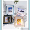 Frames And Modings Arts, Crafts Gifts Home & Garden 1Pc High Quality Bedroom Wall Decoration Family Picture Wedding Gift Simple Office Deskt