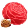 실리콘 큰 케이크 금형 꽃 크라운 모양 케이크 bakeware 베이킹 도구 3D 빵 과자 금형 피자 팬 DIY 생일 결혼식 파티 LLE11438