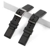 22mm Soft Silicone Watch Band For Navitimer/Avenger/Breitling Strap Rubber Black Flat Watchband Bracelet Accessories Pin Buckle