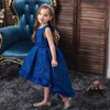 Flower Girls Dresses for Wedding Lace kids Baby Birthdays evening princess Party Dress White 2579 Q2