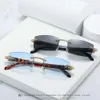 Rhintone vierkante zonnebril luxe houten buffel hoorn diamant zonneglas mode rimls schaduw brillen sunglass4532031