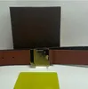 Fashion Designer belts Men Womens belts Big Gold Buckle Genuine Leather Belt lattice printing 15 color