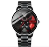 Wholesale Innovatively Designed Quartz Watch Mens Wheel Style Watches Boys Student Locomotive Wristwatches