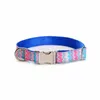 Fashion Wave Pattern Pet Dog Collar Adjustable Zinc Alloy Buckle Available Collars & Leashes