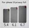 Privacy tempered glass screen protector For iphone 14 14pro 13 12 pro max 7 8 plus with pack anti-spy protect film