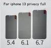 iPhone 15用のプライバシー強化ガラススクリーンプロテクター14 14pro 13 12 Pro Max 7 8 Pluc with Pack Anti-Spy Protect Film