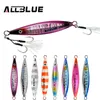 ALLBLUE SLOWER UP ZLight Metal Jig Fishing Lure Slow Cast Jigging Spoon 20G 30G 40G 60G Artificial Shore Zinc Alloy Bait Tackle 24331229