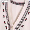 Women Vintage Hand Made Crochet Floral Decoration Casual Kitting Vest Jacket Lady V Neck Sleeveless WaistCoat Tops SW705 210416