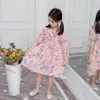 Девушки Летнее платье Повседневная стиль для цветочных узор Детские ES подростковый костюм 6 8 10 12 14 210528