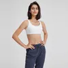 Yoga Sports Bra Gym kläder Kvinnor Underkläder Vest Lu-47 Push Up Lululemenly Womens Leggings Fiess Tops Sexig Lady Justerbar rem Lululy Lemon Shakeproof Shirts