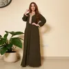 Casual Kleider 2022 Dubai Türkei Islam Afrika Arabisch Für Frauen Marokko Muslimischen Kleid Party Abend Robe Eid Ramadan Kaftan Kleidung