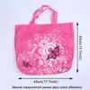 Portable Foldable Shopping Bag Eco-Friendly Butterfly Flower Reusable Durable Handbags Polyester Storage Bags SEA SHIPPING CCB9434