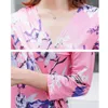 Frauen Sommer Boho DrFloral Print Langarm Robe Femme ete 2021 Split Maxi Kleider Party Strand Böhmischen DrDropshipping X0621