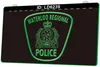 LD6239 Vendita al dettaglio all'ingrosso del segno luminoso del LED dell'incisione regionale della polizia 3D di Waterloo