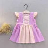 Moda Çocuk Elbiseler Çocuklar Yaz Giyim Kız 'Etek Karikatür Prenses Tutu Bebek Örgün Dantel Pageant Parti Elbise Düğün Noel Şükran Günü G60FMXF