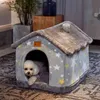 Yeni Katlanabilir Köpek Evi Kennel Yatak Mat Küçük Orta Köpekler için Kediler Sıcak Chihuahua Kedi Yuvası Pet Ürünleri Sepet Yavru Mağarası Kanepe 210401