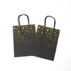 Bronzing Kraft Paper Bag Tote Bag Gift Wrap Stampa di moda Regali per le feste Imballaggio Borse per la conservazione RRF13385