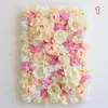 Party Decoration Artificial Rose Hydrangea Flower Wall Panel Wedding Venue/Bedroom Decor Po Background Props Decorative Hangings