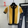 Summer men's knitted thin section youth ice silk T-shirt half-sleeved tide brand lapel top 210420