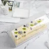 Caixa de embalagem de rolagem de bolo transparente com alça ecofriendly Clear Cheese Cake Box Baking Swiss Roll1 1277 V25530898