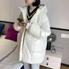 giacca di diamanti inverno spesso caldo piumino di cotone cappotto parka casual da donna sciolto stile coreano giacca da donna con cappuccio 211120