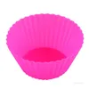 Silicone Gâteau Moule Coupe Ronde Muffin Cupcake Moules De Cuisson Cuisine Cuisson Ustensiles De Cuisson Maker Coloré DIY Gâteau Cuisine Outils T2I52315