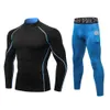 Fanceey Col Haut Hiver Sous-Vêtements Thermiques Hommes Caleçons Longs Hommes Rashgard Chemise + Pantalon Ensembles Chaud Compression Sous-Vêtements Thermo Hommes 211110