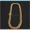 Naszyjniki łańcuchy wisiorki biżuterii chmiel Bling loded Out 1M 16-24 cala kubańskie łańcuch linków naszyjnik