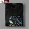 Space Ethereum Mäns T-shirt Stjärnor Galaxy SCI Spacesuit Spaceman Astronaut T-shirt 100 procent Bomull Stora 210707