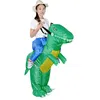 Uppblåsbar dinosaurie cosplay kostym rolig fest vuxna barn halloween264m