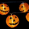 LED Halloween Dyni Stringi Światła Solar / Battery Party Party Decor Waterproof - 1,5m