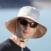 Cubo Sombreros Bonnie Hat Hat Fishing Sombrero Deporte al aire libre Caps Cowboys plegables Cap Ciclismo Headwear para hombres Mujeres Protección solar transpirable