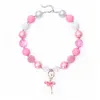 Kinderschmuck Großhandel Candy Color Perlenkette Frisches Armband Schöne Perlenset Halskette mit großen kleinen Perlen für Halloween