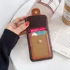 L Design Letter Flower Phone Cases for iPhone 15 pro max 14 plus 13 12 Mini 12pro 11 11pro X Xs Max Xr Leather Skin Cover Case with Card Slot Holder Pocket y04