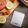 NEW5000g/1g LED Electronic Digital Kitchen Scales Multifunction Food Scale Stainless Steel LCD Precision Jewelry Scale Weight Balance CCA815