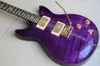 Großhandel Gitarren, Custom Santana Model E-Gitarre Abalone Inlay In Purple Burst 120110